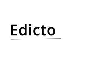 Edicto judicial