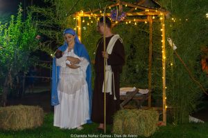 Volvió el clásico pesebre viviente de Plaza Gómez