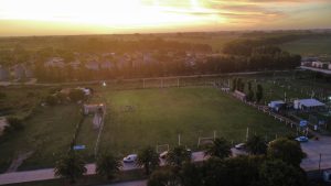 Las canchas de los clubes de Areco, desde el aire