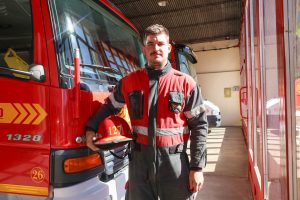 El bombero arequero Juan Tomás Paz participará de intercambio y capacitación en Perú