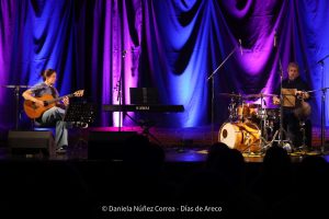 Dúo Dos Aguas, con Mariu Suppicich y Manu Vidal, anoche en el Guerrico