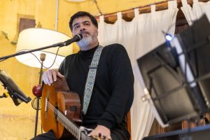 Gustavo Chazarreta, anoche en el San Martín